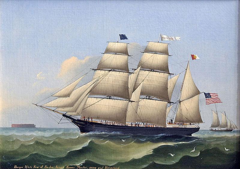 unknow artist Barque WHITE SEA of Boston oil painting image